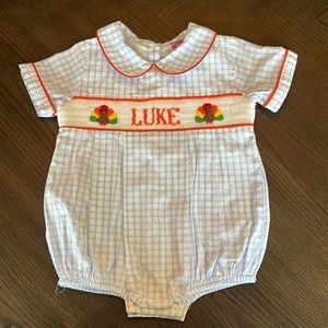 “Luke” turkey smocked bubble